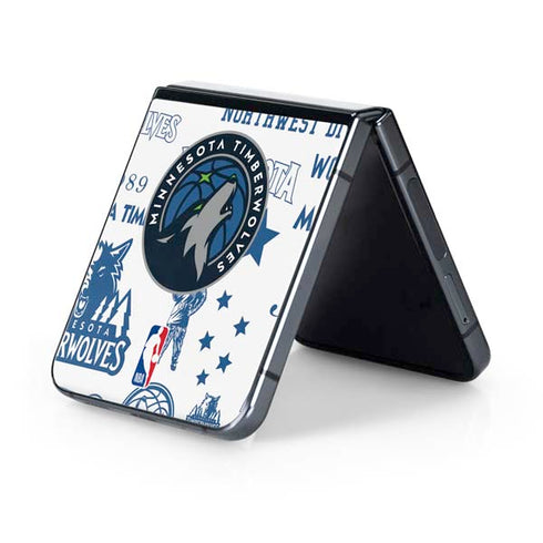 NBA Minnesota Timberwolves Historic Blast Galaxy Z Flip5 5G Skin